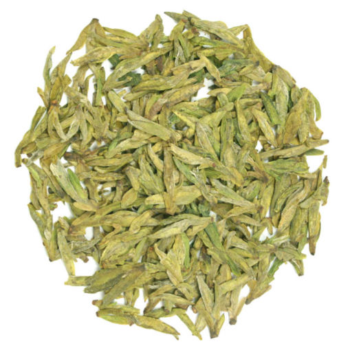 het hoge berg groene Chinese thee longjing met de hoogte van 500 meter